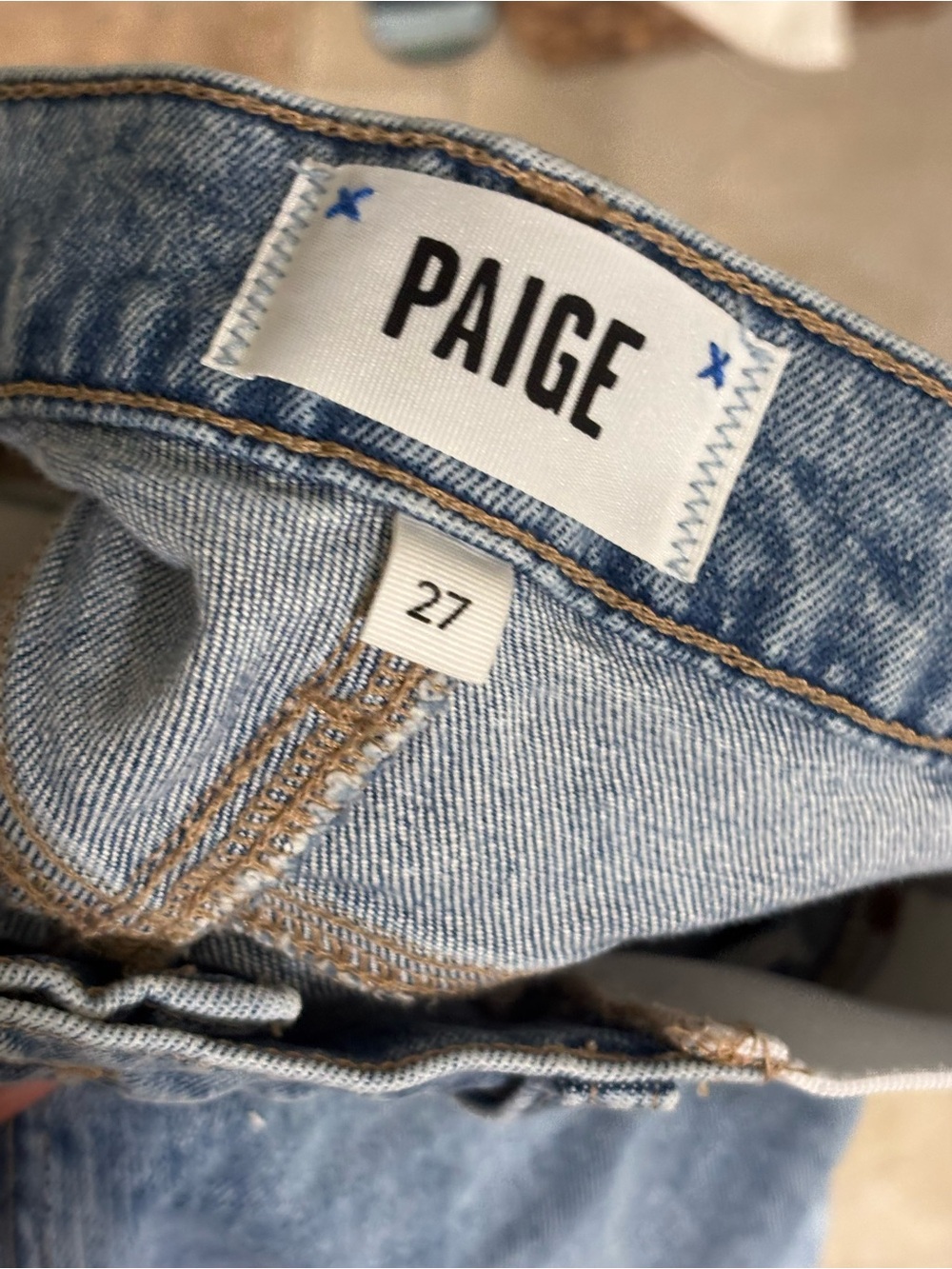 PAIGE Noella Straight Maternity Jeans 27 - Picture 15 of 15